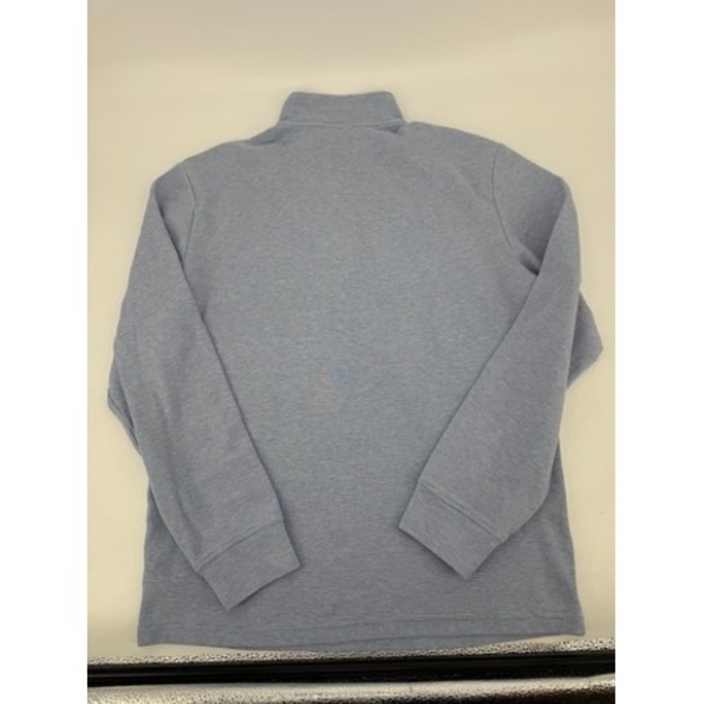 Vineyard Vines Quarter Zip Pullover Womens Large Light Blue Stripe Shep Shirt - Picture 5 of 10
